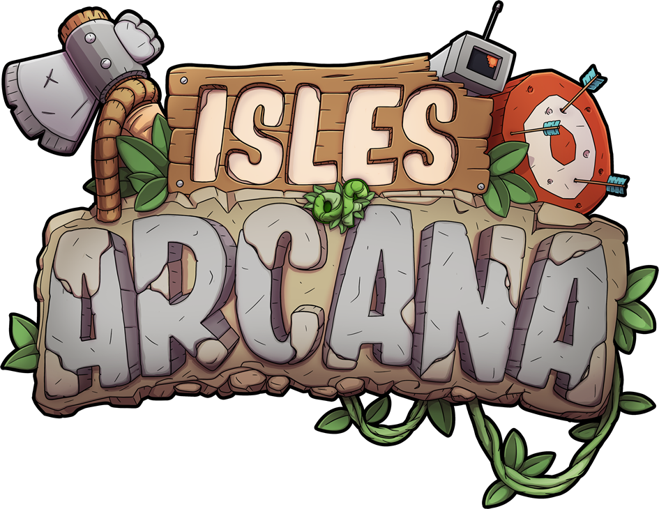 Isles of Arcana official illustrated logo